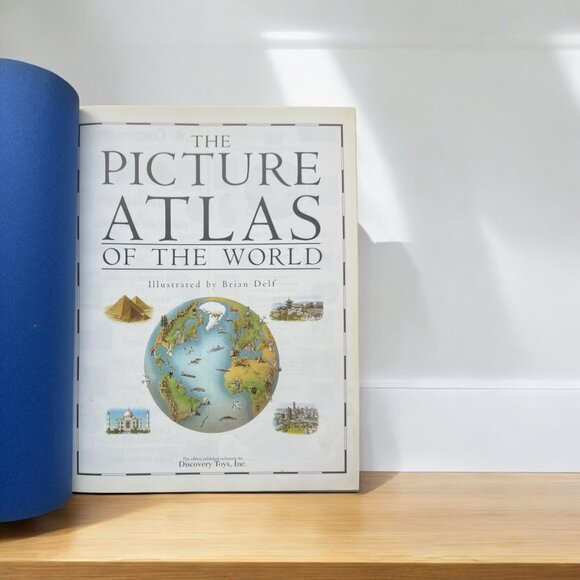 The Picture Atlas of the World Hardbound Book Vintage by Richard Kemp Copyright - Picture 3 of 14